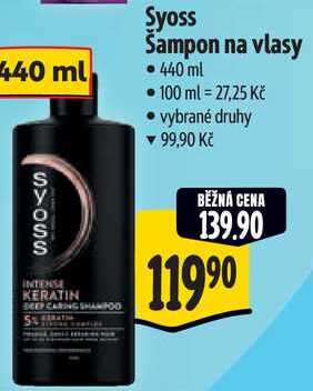 Syoss Šampon na vlasy, 440 ml Albert