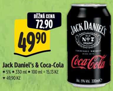 Jack Daniel's & Coca-Cola, 330 ml 