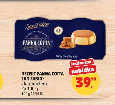 DEZERT PANNA COTTA SAN FABIO s karamelem 2x 100g