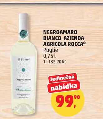 NEGROAMARO BIANCO AZIENDA AGRICOLA ROCCA Puglie 0,75l