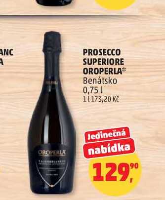 PROSECCO SUPERIORE OROPERLA Benátsko 0,75l
