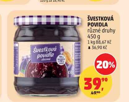 ŠVESTKOVÁ POVIDLA 450 g