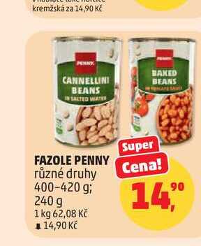 FAZOLE PENNY 400-420 g