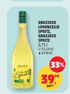GRACIOSO LIMONCELLO SPRITZ, GRACIOSO SPRITZ 0,75l
