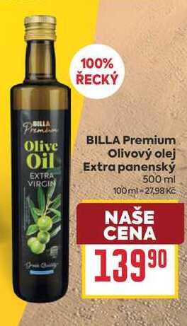 BILLA Premium Olivový olej Extra panenský 500 ml 