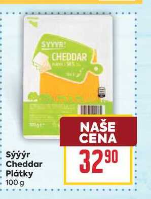 Sýýýr Cheddar Plátky 100 g 