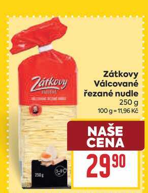 Zátkovy Válcované řezané nudle 250 g 
