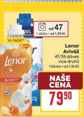 Lenor Aviváž 47/59 dávek BILLA