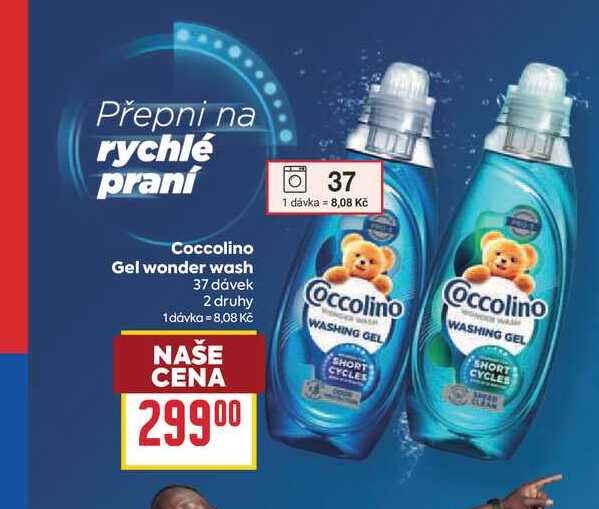 Coccolino Gel wonder wash 37 dávek BILLA