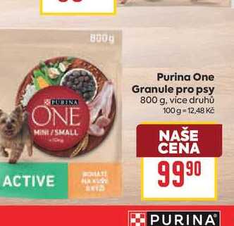 Purina One Granule pro psy 800 g