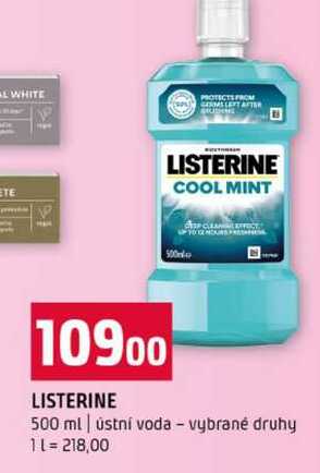 LISTERINE 500 ml ústní voda vybrané druhy Terno