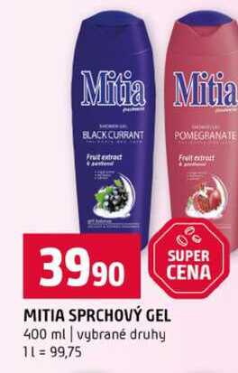 MITIA SPRCHOVÝ GEL 400 ml vybrané druhy Terno