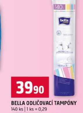 BELLA ODLIČOVACÍ TAMPÓNY 140 ks Terno