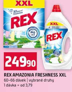 REX AMAZONIA FRESHNESS XXL 60-66 dávek vybrané druhy Terno