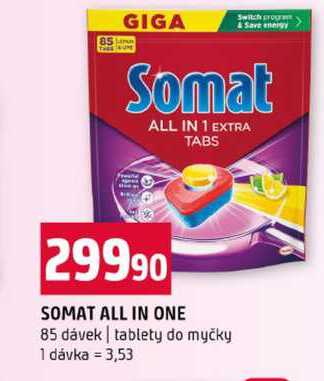 SOMAT ALL IN ONE 85 dávek tablety do myčky