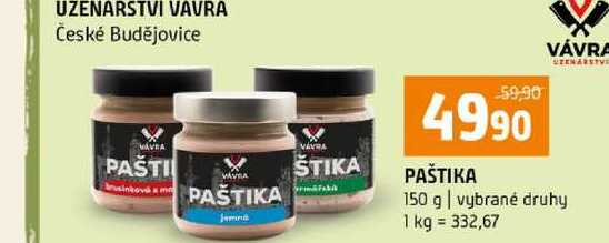 PAŠTIKA 150 g vybrané druhy