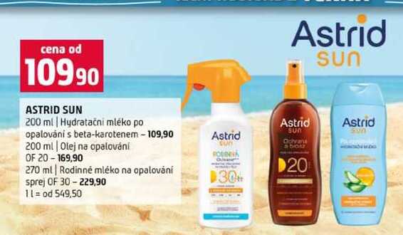 Astrid ՏՍՈ 200 ml Hydratační mléko po opalování s beta-karotenem Terno