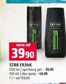 STR8 FR34K 250 ml sprchový gel 150 ml deo sprej Terno