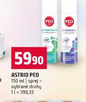 ASTRID PEO 150 ml sprej vybrané druhy Terno