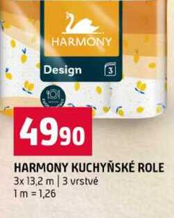 HARMONY KUCHYŇSKÉ ROLE 3x 13,2 m 3 vrstvé Terno