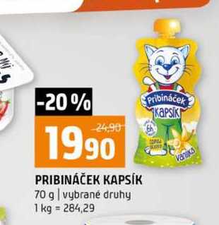 PRIBINÁČEK KAPSÍK 70 g vybrané druhy 