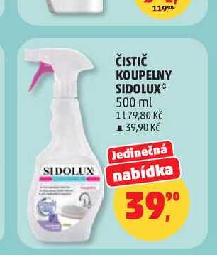 ČISTIČ KOUPELNY SIDOLUX 500 ml Penny Market