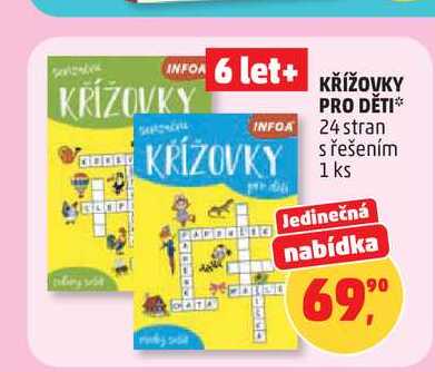 KŘÍŽOVKY PRO DĚTI 24 stran
