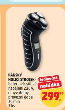 PÁNSKÝ HOLICÍ STROJEK 
