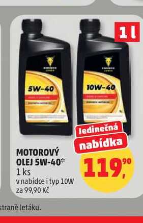 MOTOROVÝ OLEJ 5W-40