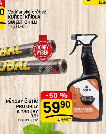PĚNOVÝ ČISTIČ PRO GRILY A TROUBY 0,5l FLOP TOP