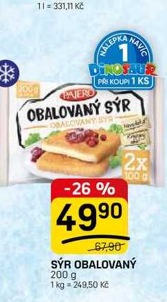 SÝR OBALOVANÝ 200 g 