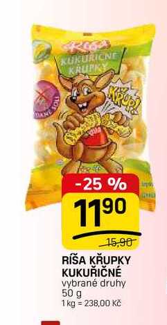 RÍŠA KŘUPKY KUKUŘIČNÉ vybrané druhy 50 g