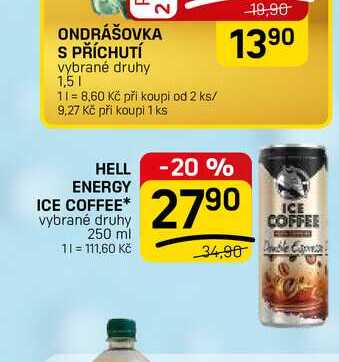 HELL ENERGY ICE COFFEE* vybrané druhy 250 ml 