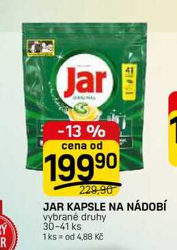 JAR KAPSLE NA NÁDOBÍ vybrané druhy 30-41 ks FLOP TOP