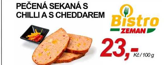 PEČENÁ SEKANÁ S CHILLI AS CHEDDAREM, 100 g 