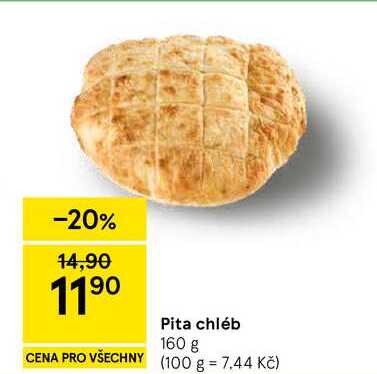 Pita chléb, 160 g