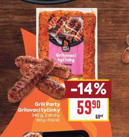 Grill Party Grilovací tyčinky 340 g