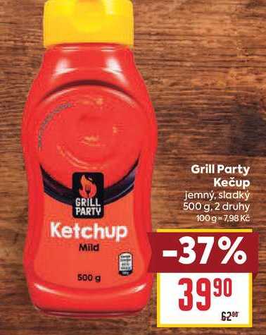 Grill Party Kečup jemný, sladký 500 g
