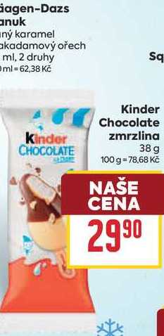 Kinder Chocolate zmrzlina 38 g 
