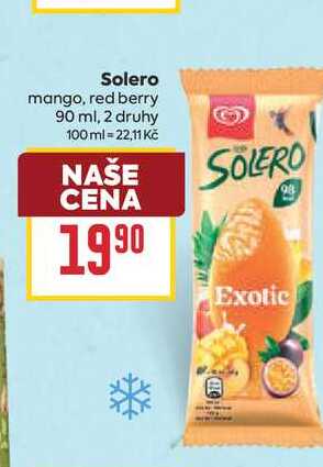Solero mango, red berry 90 ml
