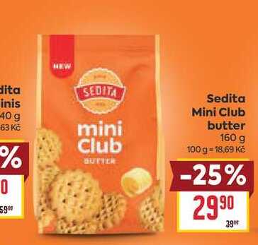Sedita Mini Club butter 160 g 