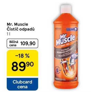 Mr. Muscle Čistič odpadů, 1 l Tesco
