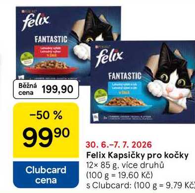 Felix Kapsičky pro kočky, 12× 85 g, více druhů