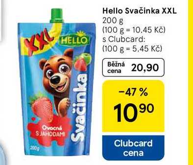 Hello Svačinka XXL, 200 g Tesco
