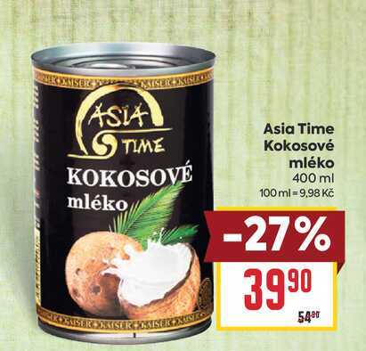 Asia Time Kokosové mléko 400 ml 