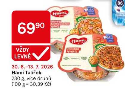 Hami Talířek, 230 g