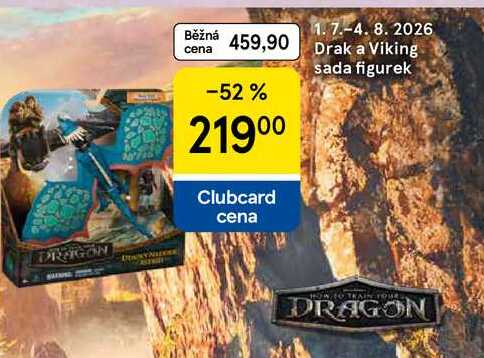Drak a Viking sada figurek Tesco