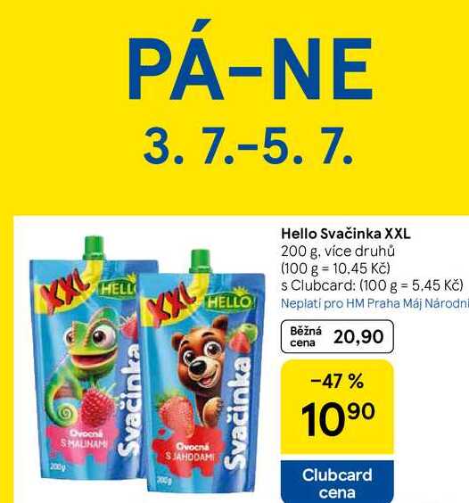 Hello Svačinka XXL, 200 g, více druhů  