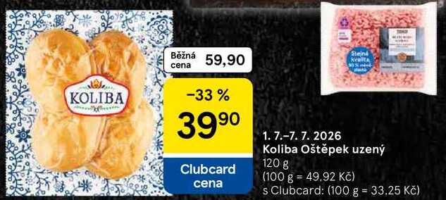 Koliba Oštěpek uzený, 120 g