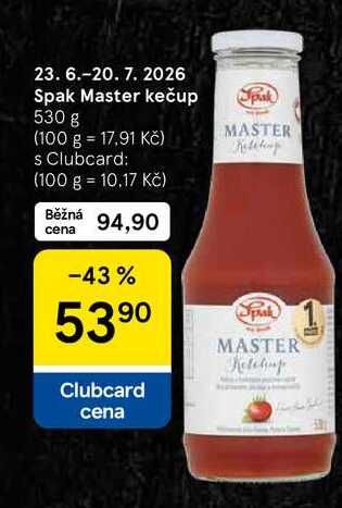 Spak Master kečup, 530 g 